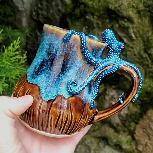 Handmade Octopus Mug