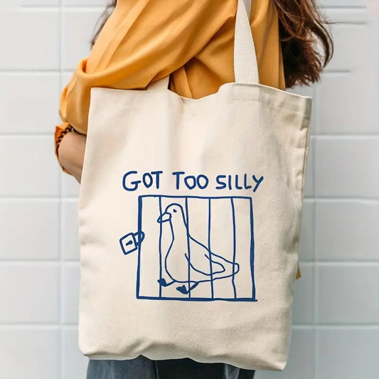 Printed Canvas Casual Fashion tote bag